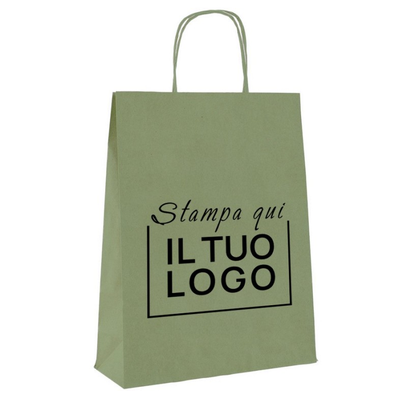 Spersonalizowany 1-kolorowy papierowy shopper ze sznurka szałwiowego | ChartaRè powiedział: