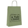 Personalized Sage Cord Paper Shopper in 1 Color