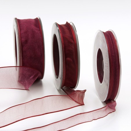Flux Edged Chiffon Fabric Ribbon