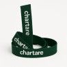 Personalised cotton ribbon with white screen printing | ChartaRè