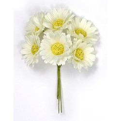 36 margaridas de tecido