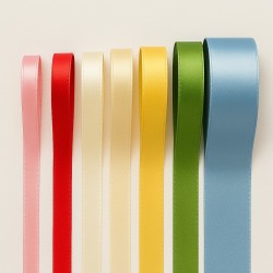 50 MT dubbel satijnen lint, ideaal voor huwelijksgunsten en decoraties