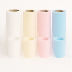 Eco Tulle in Roll of 100 mt Basic Colors in Two Sizes
