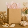 shopper in carta kraft avana con maniglia cordino