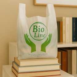 500 bílých kompostovatelných bio sáčků