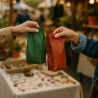 100 Gift Bags in Havana and Colored Paper