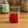 100 Cellophane Bags with Adhesive Flap in Various Sizes for Food