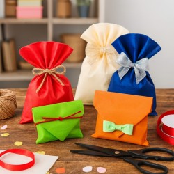 50 Buste Regalo Perlate Millerighe vari formati e colori per confezioni regalo vivaci