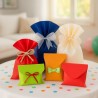 50 Colored Pearlescent Gift Bags
