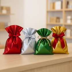 Satin Metallic Gift Bags, Ideal for silk-effect gift boxes