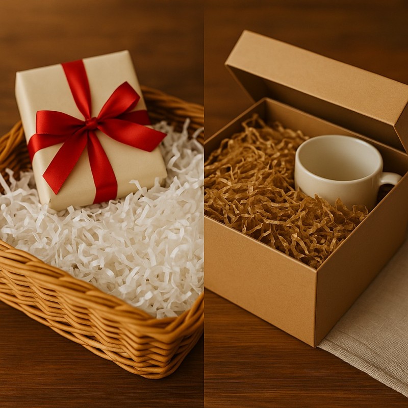 kg.5 Füllstoffe und Schutzvorrichtungen für weiße und Havanna-Papierchips für Verpackungen und Verpackungen