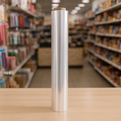 Carrete de Polipropileno Transparente 1 X 120 mt, ideal para envoltorios florales, cestas de regalo o packaging gastronómico