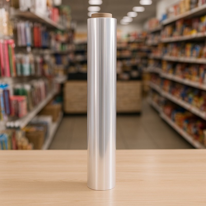 Transparent Polypropylene Reel 1 X 120 mt, ideal for floral wrappings, gift baskets or gastronomic packaging