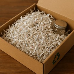 kg.5 van gerecycleerde papieren chips, vulstoffen en beschermers voor verpakking en verpakking