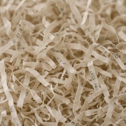 Recycled paper shavings detail