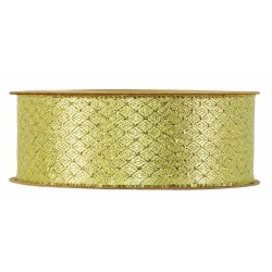 Cinta Antoine Gold mm.40x15 mt para lazos y adornos navideños