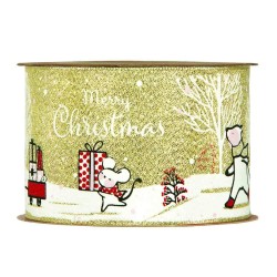Gold Ribbon Bear Gifts mm. 63x10 mt.