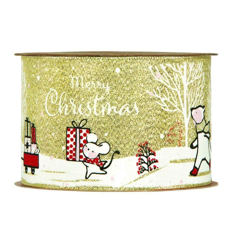 Nastro Oro Bear Gifts mm. 63x10 mt.