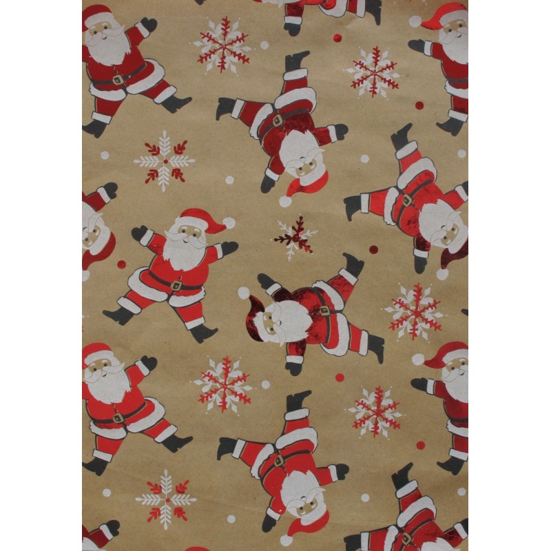 25 Blatt Metall Kraft Christmas Fantasy Geschenkpapier cm.70x100 | ChartaRè