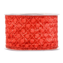 Nastro Alabaster mm.63x10 mt rosso