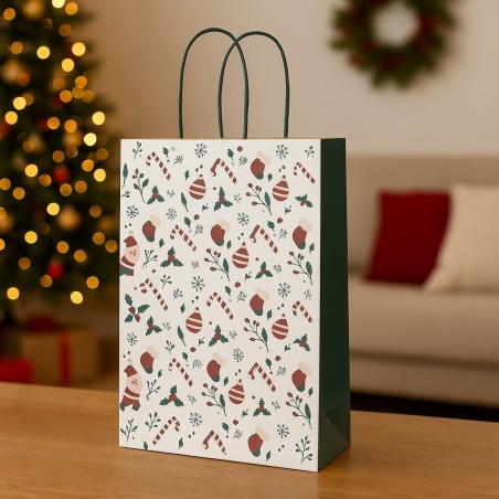 25 XMas Candy Shopper with Lanyard Handle in Three Sizes