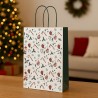 25 Shopper XMas Candy con Maniglia Cordino in Tre Misure