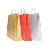 25 Assorted Christmas Mix Shoppers with Cord in Gold, Red Silver