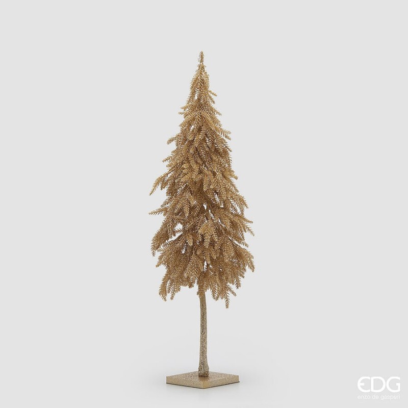 Gold Glitter Pine with Base cm. 76 h EDG