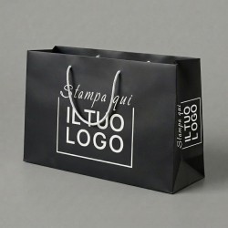 Premium Shopper Horizontal Matt Black White Print | ChartaRè