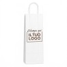 White Paper Shopper with Cord Handle and Custom Print in 1 Brown Color 3000 Pieces