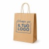 Recycled Havana Shopper with Cord Handle Blue Print | ChartaRè