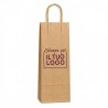 Recycled Havana Paper Shopper with Cord Handle and Custom Print in 1 Color Bordeaux 3000 Pieces