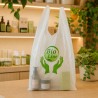 500 White Compostable Bio Bags Compliant with UNI EN 13432 cosmetic standard