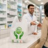 500 White Bio Compostable Bags Compliant with UNI EN 13432 pharmacy