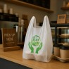 500 White Bio Compostable Bags Compliant with UNI EN 13432 takeaway