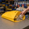 Sacchetti Colorati in Plastica con Manico Fustellato, Scatola da 10 kg giallo
