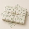 Grass paper with Plants design in green in sheets of 70x100 cm in packs of 25