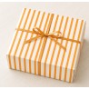 25 Sheets of Orange Striped Gift Wrapping Paper