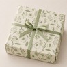 Grass paper with Plants design in green in sheets of 70x100 cm in packs of 25