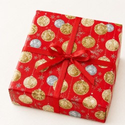 25 Fogli di Carta Regalo Fantasia Natalizia cm.70x100