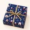 Candy Blue Christmas Fantasy Gift Paper Sheets