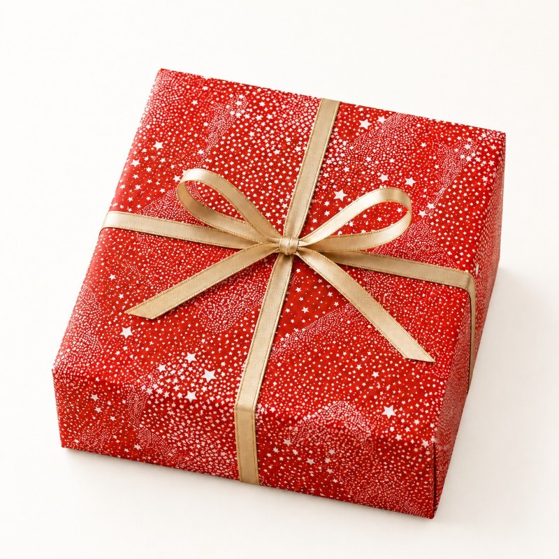 Fogli di Carta Regalo Fantasia Natalizia Red Sky