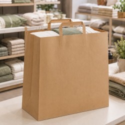 Havana sealing paper shopper with flat handle 46+18x49