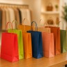 Shopper in Carta Colorate con Maniglia a Cordino - 25 pezzi