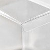 Detail of transparent square box