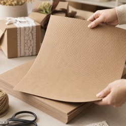 foglio cartoncino onda avana