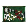 Merry Xmas Elfi Ribbon mm 63x10mt Green