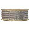 Nastro Velvet Stripes mm 40x10 Mt Grigio