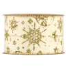 Velvet Ribbon Gold Spheres mm 63x10 mt Cream