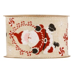 Santas Christmas Ribbon mm 63x10 mt